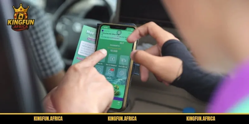 Trang chính nạp tiền KINGFUN đơn giản, dễ thao tác